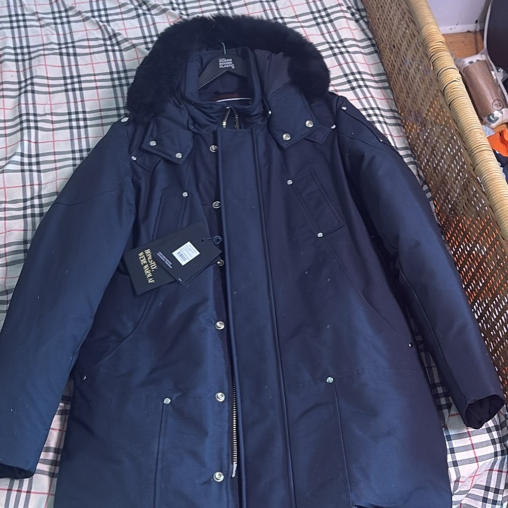 Medium Navy Blue Stirling Parka Moose Knuckles Jacket